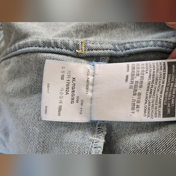 Denizen from Levi's Women's Blue Denim Jacket Sz XL - Picture 10 of 10